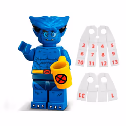 LEGO Marvel Series 2 Minifigure: Beast Minifigure Calendar Man Capes -