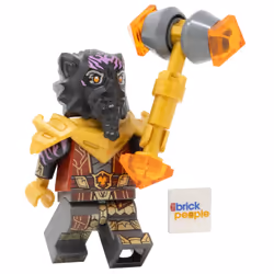 LEGO Ninjago Dragons Rising: Lord Ras Minifigure with Golden Hammer
