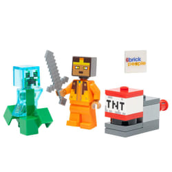 LEGO Minecraft Mini Set: Hero Minifigure with Charged Creeper