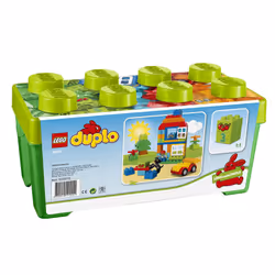 LEGO DUPLO All-in-One-Box-of-Fun Building Kit 10572 Open Ended Toy for Imaginative Play with Large Bricks Made for Toddlers and preschoolers (65 Piece