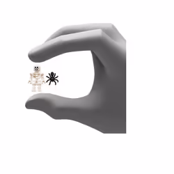LEGO Accessories - Spooky Halloween Skeleton Minifigures (Pack of 4) with Extra Spiders
