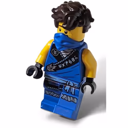 LEGO Minifigure - Legacy Jay Blue Ninja Figurine with Dual Pattern Hea