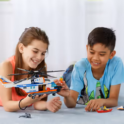 LEGO City Coast Guard Heavy-Duty Rescue Helicopter 60166 Building Kit