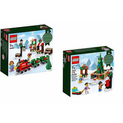 2 Christmas Sets: Lego 40262 Christmas Train Ride & 40263 Christmas Town Square
