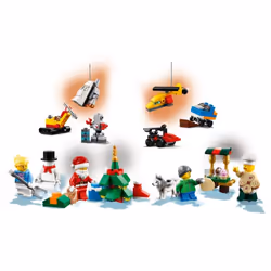 LEGO City Advent Calendar 60201  New 2018 Edition  Minifigures  Small Building Toys  Christmas Countdown Calendar for Kids (313 Pieces)