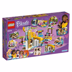LEGO Friends Andrea's Pool Party 41374 Toy Pool Building Set with Andrea and Stephanie Mini Dolls for Pretend Play  Includes Toy Juice Bar and Wave Ma - Additional view 4