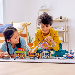 LEGO City Donut Shop Opening 60233 Store Opening Build and Play with T