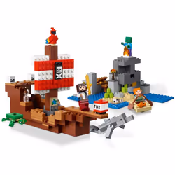 LEGO Minecraft The Pirate Ship Adventure 21152 Building Kit (386 Piece