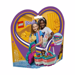 LEGO Friends Andreas Summer Heart Box 41384 Building Kit  New 2019 (83 Pieces)