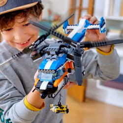 LEGO Creator 3in1 Twin Rotor Helicopter 31096 Building Kit (569 Pieces