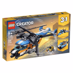 LEGO Creator 3in1 Twin Rotor Helicopter 31096 Building Kit (569 Pieces
