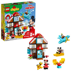LEGO DUPLO Disney Mickey's Vacation House 10889 Toy House Building Set for Toddlers with Minnie Mouse  Goofy  Pluto and Mickey Mouse Figures (57 Piece