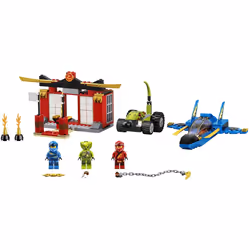 LEGO NINJAGO Legacy Storm Fighter Battle 71703 Ninja Playset Building Toy for Kids Featuring Ninja Action Figures (165 Pieces)