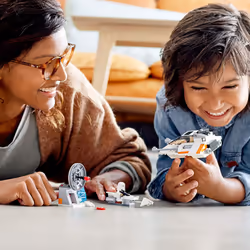 LEGO Star Wars Snowspeeder 75268 Starship Toy Building Kit; Building T