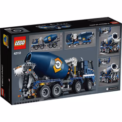 LEGO Technic Concrete Mixer Truck 42112 Building Kit  Kids Will Love Bringing The Construction Site to Life with This Cool Concrete Truck Toy Model Se - Additional view 4