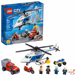 LEGO City Police Helicopter Chase 60243 Police Playset Building Sets