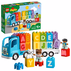 LEGO DUPLO My First Alphabet Truck 10915 ABC Letters Learning Toy for Toddlers Fun Kids Educational Building Toy (36 Pieces)