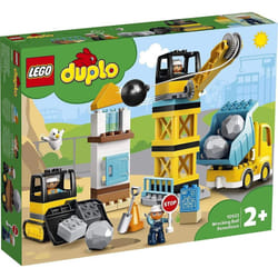 LEGO DUPLO Construction Wrecking Ball Demolition 10932 Toy for Preschool Kids; Building and Imaginative Play with Construction Vehicles; Great Develop
