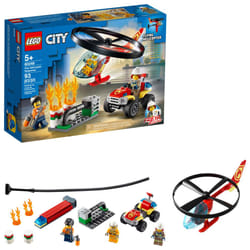 LEGO City Fire Helicopter Response 60248 Firefighter Toy  Fun Building Set for Kids (93 Pieces)