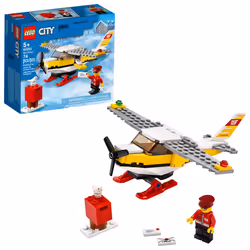 LEGO City Mail Plane 60250 Pretend-Play Toy Fun Building Set for Kids