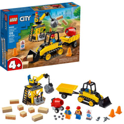 LEGO City Construction Bulldozer 60252 Toy Construction Set  Cool Building Set for Kids (126 Pieces)