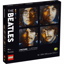 LEGO Art The Beatles 31198 Collectible Building Kit; an Inspiring Art Set for Adults That Encourages Creative Building and Makes a Great Gift for Musi