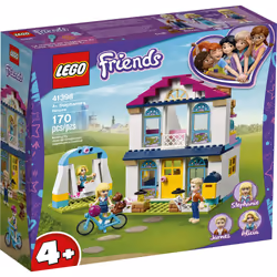 LEGO Friends 4+ Stephanies House 41398 Mini-Dolls House  Lets Kids Role-Play Family Life Friends Stephanie  Alicia and James (170 Pieces)