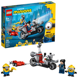 LEGO Minions Unstoppable Bike Chase (75549) Minions Toy Building Kit  with Bob  Stuart and Gru Minion Figures  Makes a Great Birthday Present for Mini