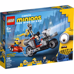 LEGO Minions Unstoppable Bike Chase (75549) Minions Toy Building Kit  with Bob  Stuart and Gru Minion Figures  Makes a Great Birthday Present for Mini