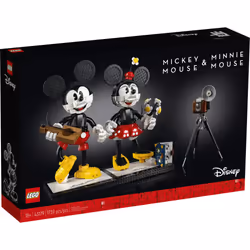 LEGO Disney Mickey Mouse & Minnie Mouse Buildable Characters (43179)  Classic-Style Mickey Mouse Collectible Adult Building Kit  New 2021 (1 739 Piece