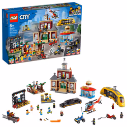 LEGO City Main Square 60271 Set Cool Building Toy for Kids New 2021