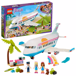 LEGO Friends Heartlake City Airplane 41429 Includes Friends Stephanie and Olivia and Lots of Fun Airplane Accessories to Sp ...