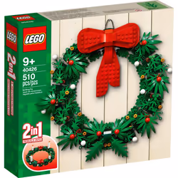 LEGO Iconic Christmas 2-in-1 Wreath with Big Red Bow and Advent 40426