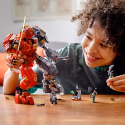 LEGO NINJAGO Fire Stone Mech 71720 Building Kit Featuring Ninja Mech (968 Pieces)