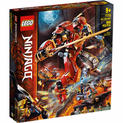 LEGO NINJAGO Fire Stone Mech 71720 Building Kit Featuring Ninja Mech (968 Pieces)