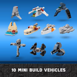 LEGO Star Wars 2022 Advent Calendar 75340 Building Toy Set for Kids  Boys and Girls  Ages 6+  8 Characters and 16 Mini Builds (329 Pieces)
