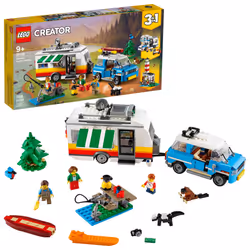 LEGO Creator 3in1 Caravan Family Holiday 31108 Vacation Toy Building Kit for Kids Who Love Creative Play and Camping Adventur ...