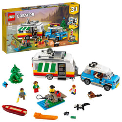 LEGO Creator 3in1 Caravan Family Holiday 31108 Vacation Toy Building Kit for Kids Who Love Creative Play and Camping Adventure Playsets with Cute Anim