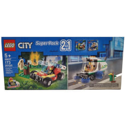 LEGO City 66637 Super Pack 2-in-1 Forrest Fire and Street Sweeper 173-Pieces
