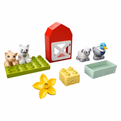 LEGO DUPLO Town Farm Animal Care 10949 Toy for Toddlers  Girls and Boys 2 Plus Years Old with Duck  Pig  Sheep & Cat Figures  Early Development Toys - Additional view 4