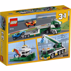 LEGO Creator 3in1 Race Car Transporter 31113 Building Kit Makes a Great Gift for Kids Who Love Fun Toys and Creative Building