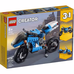 LEGO Creator 3in1 Superbike 31114 Toy Motorcycle Building Kit; Makes a Great Gift for Kids Who Love Motorbikes and Creative B ...