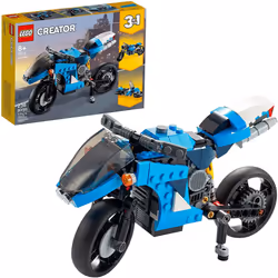 LEGO Creator 3in1 Superbike 31114 Toy Motorcycle Building Kit; Makes a Great Gift for Kids Who Love Motorbikes and Creative Building  New 2021 (236 Pi
