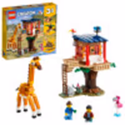LEGO Creator 3in1 Safari Wildlife Tree House 31116 Building Kit Featuring a House Toy  Biplane Toy and Catamaran Toy; Best Bu ...