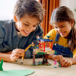 LEGO Creator 3in1 Safari Wildlife Tree House 31116 Building Kit Featuring a House Toy  Biplane Toy and Catamaran Toy; Best Building Sets for Kids Who