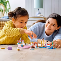 LEGO Disney Ariels Celebration Boat 43191; Creative Building Kit That Makes a Fun Gift for Kids  New 2021 (114 Pieces)