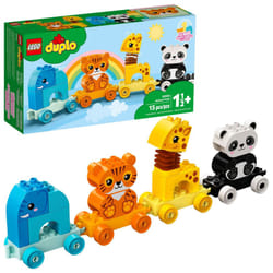 LEGO DUPLO My First Animal Train 10955  Toys for Toddlers and Kids 1.5-3 Years Old with Elephant  Tiger  Panda and Giraffe Figures  Learning Toy