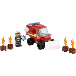 LEGO City Fire Hazard Truck 60279 Building Kit; Firefighter Toy That M