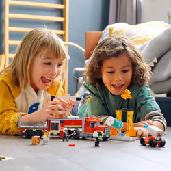 LEGO City Fire Command Unit 60282 Building Kit; Fun Firefighter Toy Building Set for Kids  New 2021 (380 Pieces)