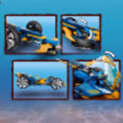 LEGO NINJAGO Ninja Sub Speeder 71752 Building Kit; Amphibious Car Toy